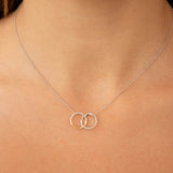 Open Circle Diamond Pendant