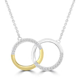 Open Circle Diamond Pendant