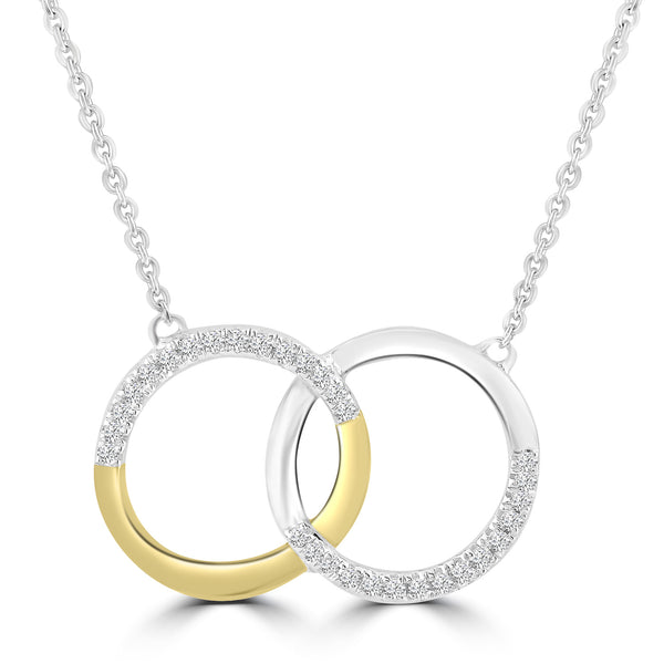 Open Circle Diamond Pendant