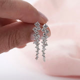 Multi-Stone Diamond Drop Earrings