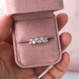 Double Row Bezel Set Diamond Dress Ring