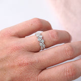 Double Row Bezel Set Diamond Dress Ring