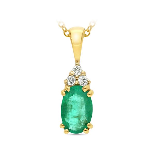 Emerald & Diamond Pendant