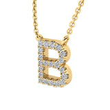 Diamond Initial Pendant & Chain