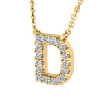 Diamond Initial Pendant & Chain