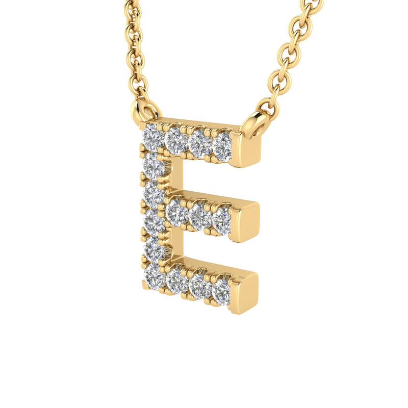 Diamond Initial Pendant & Chain