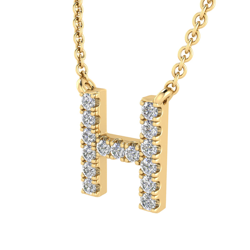 Diamond Initial Pendant & Chain