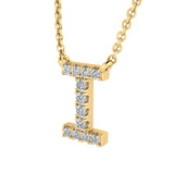 Diamond Initial Pendant & Chain