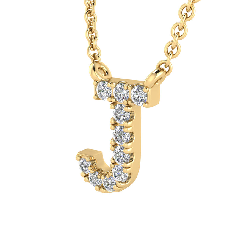 Diamond Initial Pendant & Chain