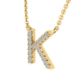 Diamond Initial Pendant & Chain