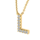 Diamond Initial Pendant & Chain