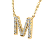 Diamond Initial Pendant & Chain