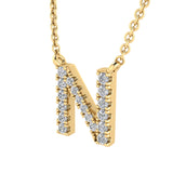 Diamond Initial Pendant & Chain