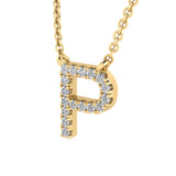 Diamond Initial Pendant & Chain