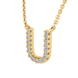 Diamond Initial Pendant & Chain