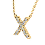 Diamond Initial Pendant & Chain