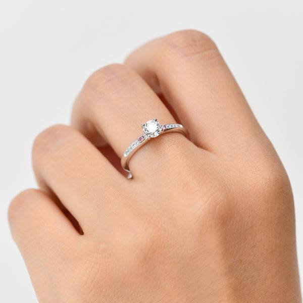 Pink Kimberley Sabine Pink Diamond Engagement Ring