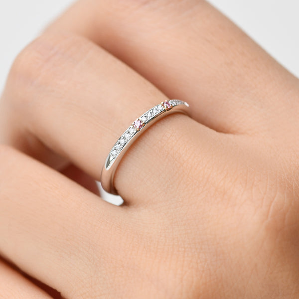 Pink Kimberley Sabine Pink Diamond Wedding Ring