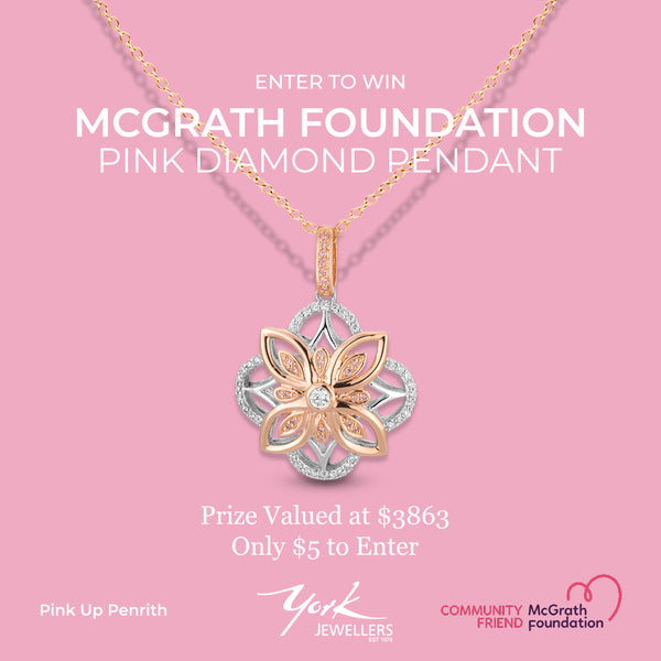 Pink Diamond Pendant Digital Raffle Ticket