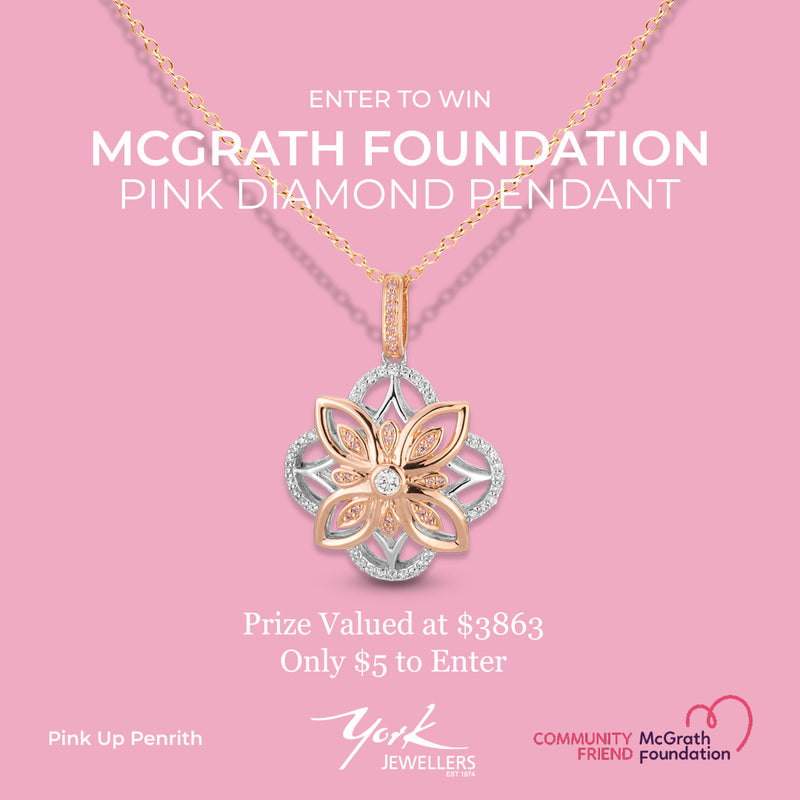 Pink Diamond Pendant Digital Raffle Ticket