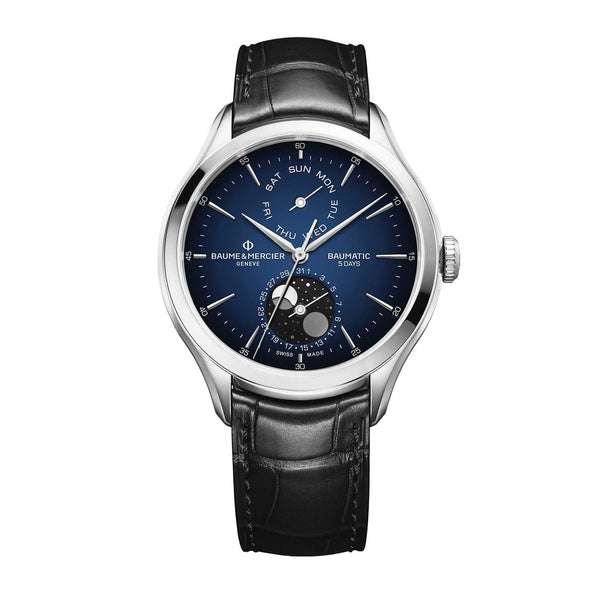 Baume & Mercier Clifton Automatic Watch Moon Phase, Date Display - 42mm