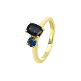 Toi Et Moi Australian Blue Sapphire Ring