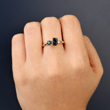 Toi Et Moi Australian Blue Sapphire Ring