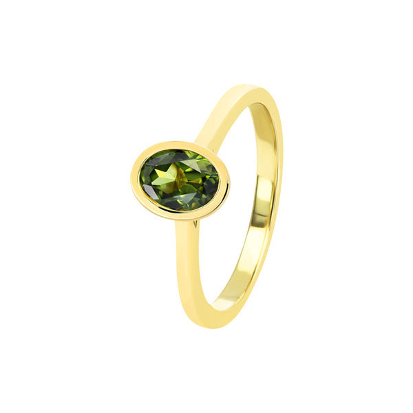 Adelia Australian Green Sapphire Ring