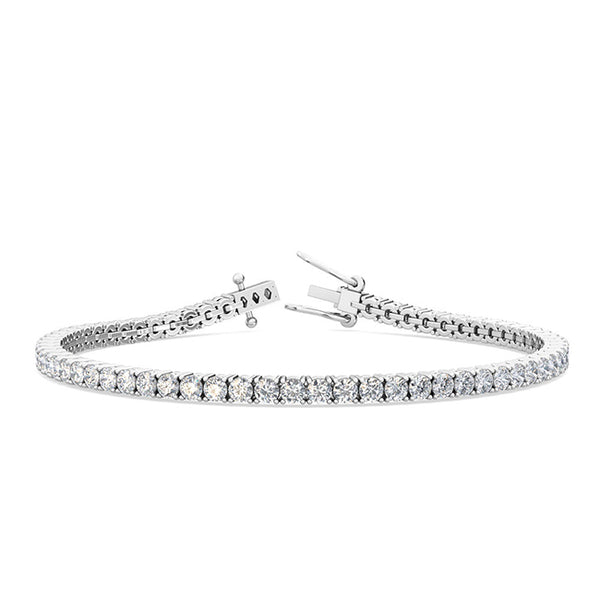 Lab Grown Diamond Tennis Bracelet TDW=4.04ct