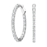 Lab grown diamond Inside Out Hoops