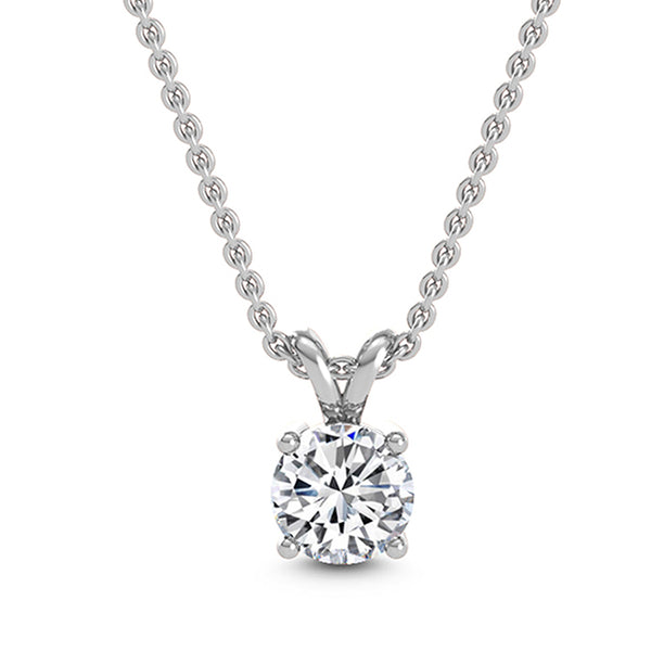 Lab Grown Diamond Solitaire Pendant TDW=1.54ct