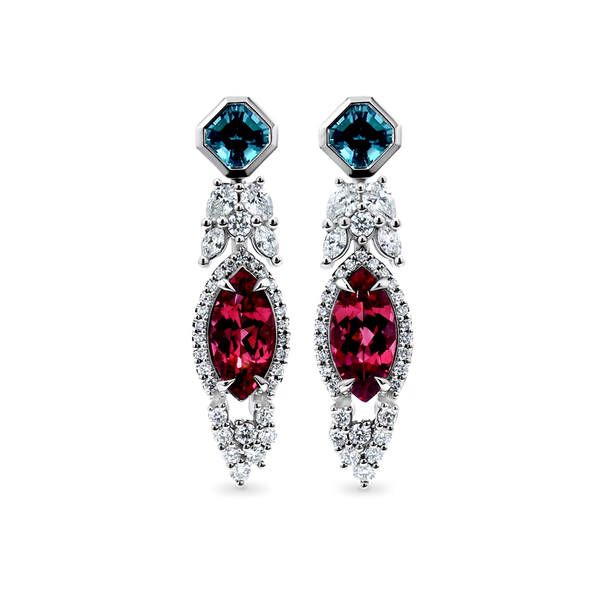 Award Winning-Tourmaline & Diamond Custom Made Earrings