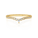 'V' Shaped Claw Set Wedding Ring
