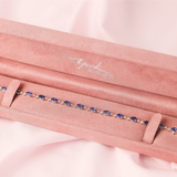 18ct White Gold Antique-Style Sapphire and Diamond Bracelet