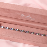 White Gold Multi-Coloured Sapphire Bracelet