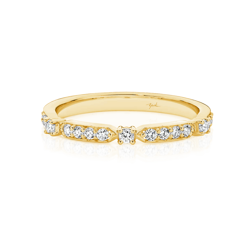 Yellow Gold Diamond Set Wedding Ring