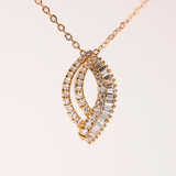 18ct Yellow Gold Marquise-Shaped Drop Style Pendant