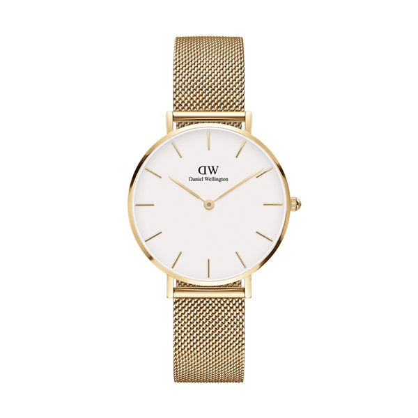 Daniel Wellington Petite 36 Evergold Gold & White Watch