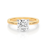 Ashley-Yellow Gold-Round Brilliant Cut Four Claw Set Solitaire Diamond Engagement Ring