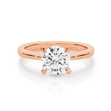 Ashley-Rose Gold-Round Brilliant Cut Four Claw Set Solitaire Diamond Engagement Ring