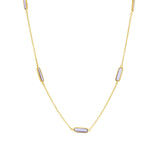 Amethyst & Gold Necklace