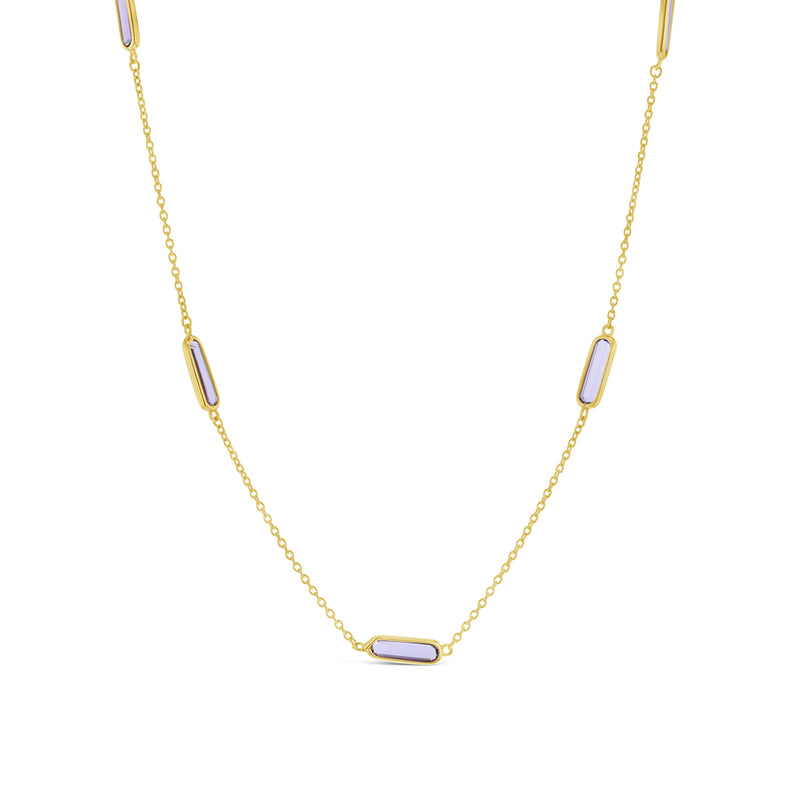 Amethyst & Gold Necklace