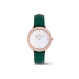 Daniel Wellington Crystalline Bezel Green Croc Rose Gold Watch