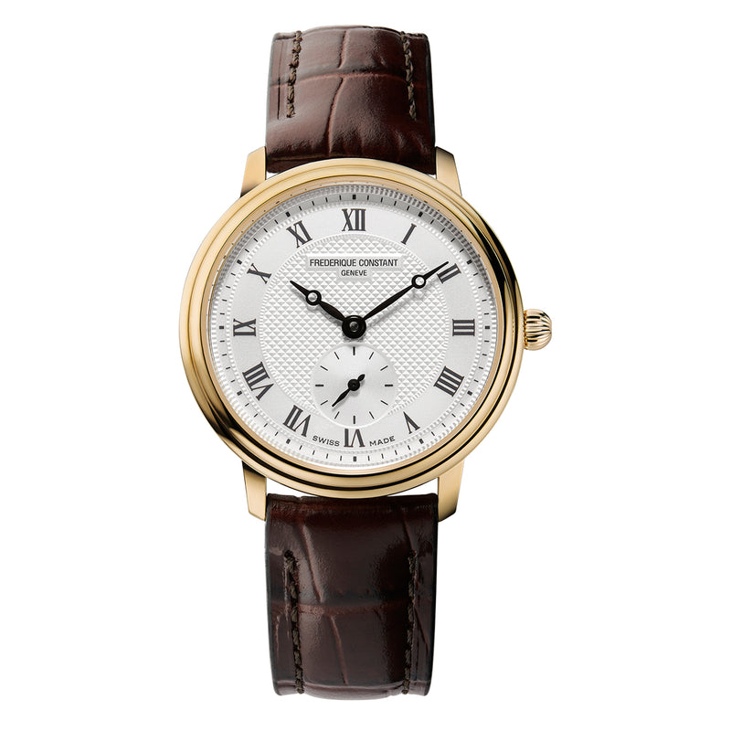 Frederique Constant Clasic Slimline Ladies Quartz Movement Watch with Leather Strap