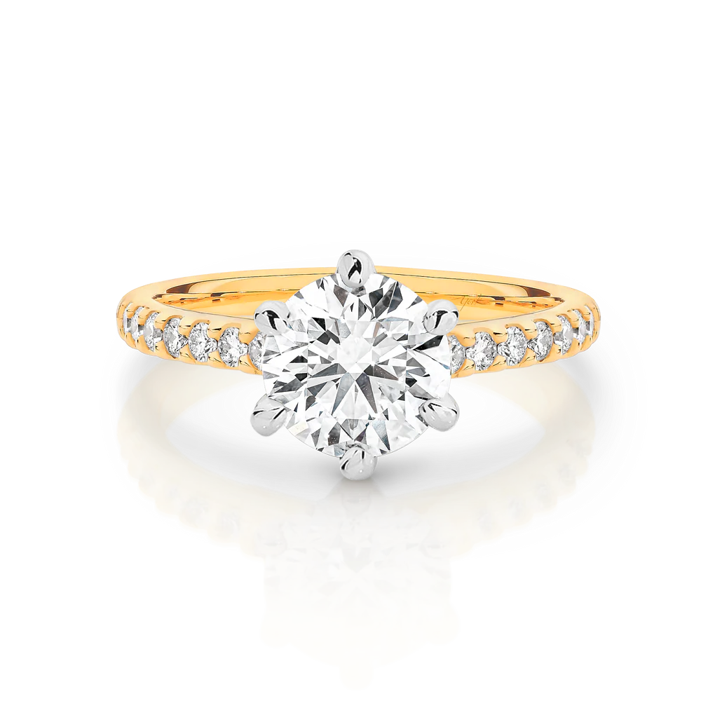 Gabriela Diamond Engagement Ring Sydney | Yellow, White & Rose Gold ...
