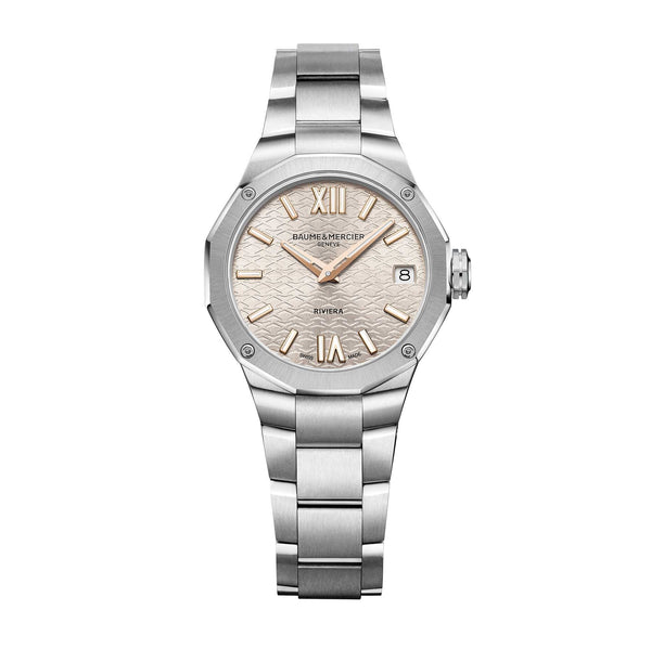 Baume & Mercier Riviera 10810 Quartz, Date Display Women's Watch 33mm