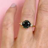 Parti Sapphire & Diamond Trilogy Ring