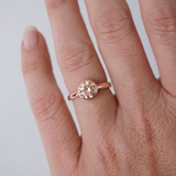 Rose Gold Morganite Dress Ring