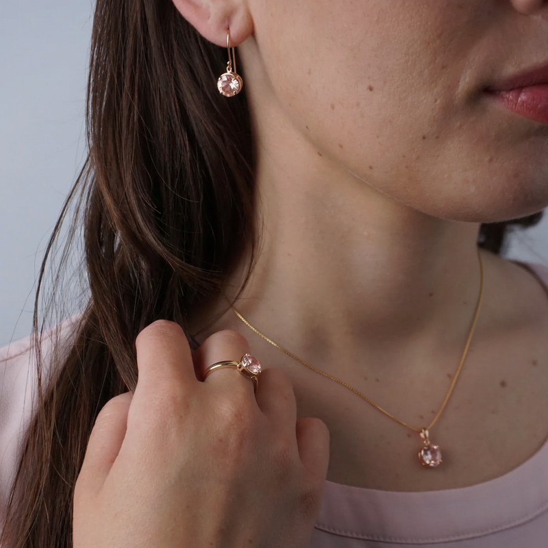 Rose Gold Morganite Dress Ring