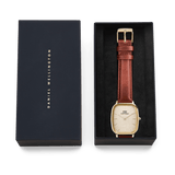 Daniel Wellington Marlon St Mawes Gold Linen Watch